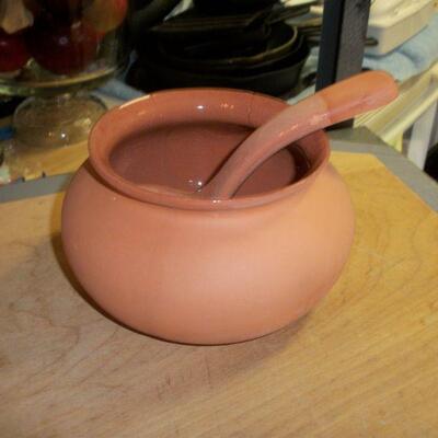 2pcs. Terracotta Bowl and ladle