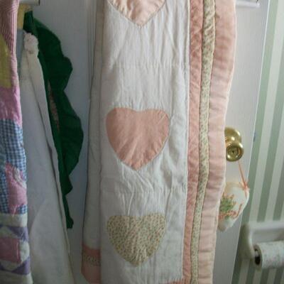 Baby Quilt with Hearts