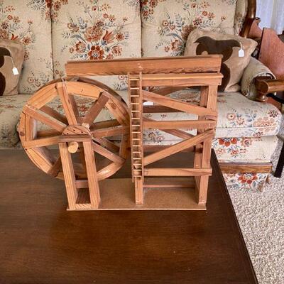 Hand made water wheel