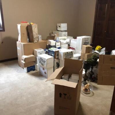 I still need to sort, unpack and stage