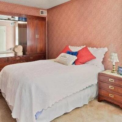 Ethan Allen nightstand, armoires, mirror, dressers and lingerie chest