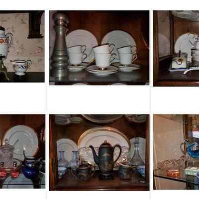 FraunFelter Royal RochesterCoffee Urn with creamer and sugar, Lenox, Mikasa, Japanese coffee urn with creamer and sugar, cut...