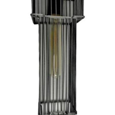 Art Deco Lamp with Edison Bulb
