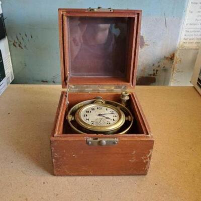 #3006 • Vintage Waltham Watch And Wooden Box