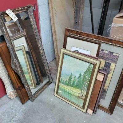 #2718 â€¢ Paitning and Mirror Wall Decor