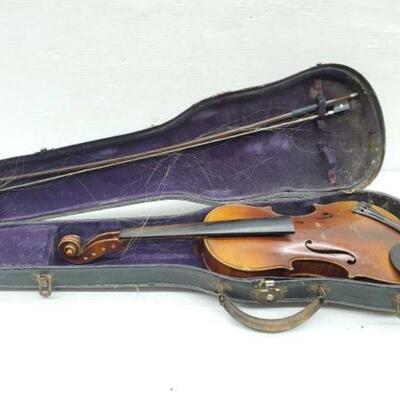 #2214 â€¢ E. Martin Sachsen Violin And Hard Case