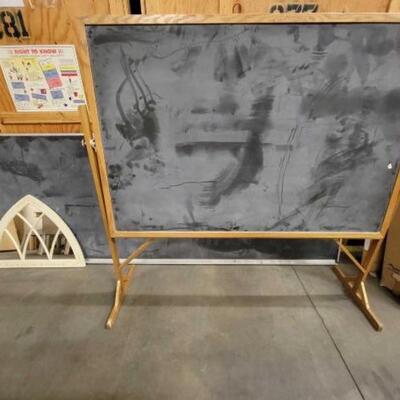 #4564 â€¢ (2) Chalk Boards (Mirror Not Included): Chalk Boards Measure Approx: 75.75"Ã—24"Ã—73" &...