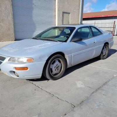 #196 • 1996 Chrysler Sebring: Year: 1996
Make: Chrysler
Model: Sebring
Vehicle Type: Passenger Car
Mileage: 208579
Plate: 4ZQM516
Body...