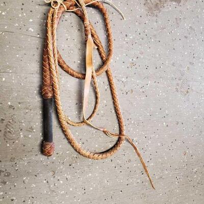 #5027 â€¢ Vintage Leather Whip