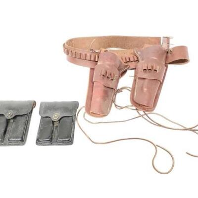 #4056 â€¢ (2) Magazine Holsters & Gun/Ammo Holster