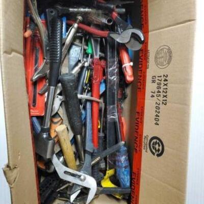 #5246 • Plyers, Pry Bars, Bolt Cutter, Screw Drivers, And More