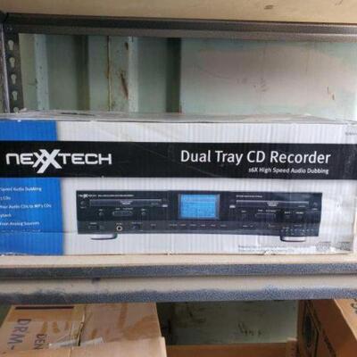 #3422 • Nexxtech Dual Tray CD Recorder New In Box