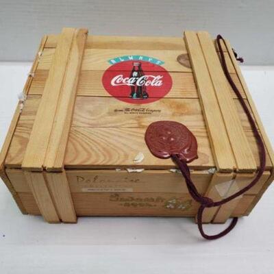 #2230 â€¢ 1996 Coca Cola Ornaments And Wooden Box