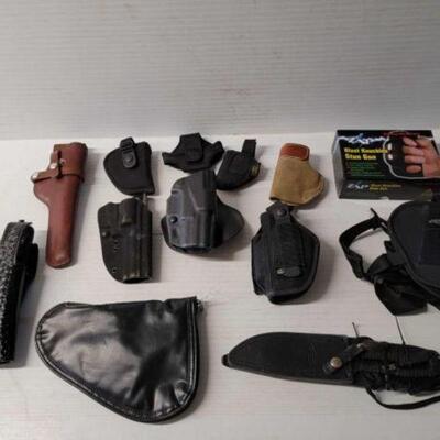 #5842 â€¢ Holsters. Guns Case. Knife & Blast Knuckle Stun Gun