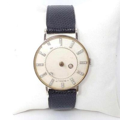 #1408 • 14k Le Coultre Watch With Diamonds