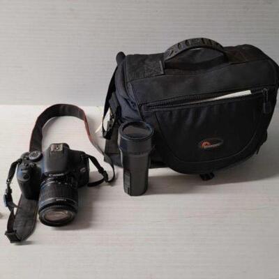 #5832 â€¢ Canon EOS Rebel T3i. Camera Bag & Accessories
