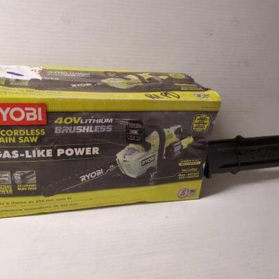 #5220 â€¢ New In Box 14" Cordless Ryobi Chainsaw