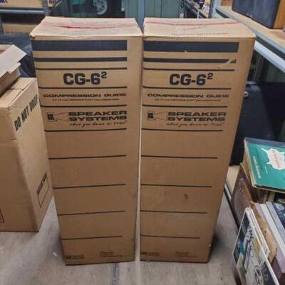 #3408 • Two RSL Speakers New In Box: Model No: CG-62