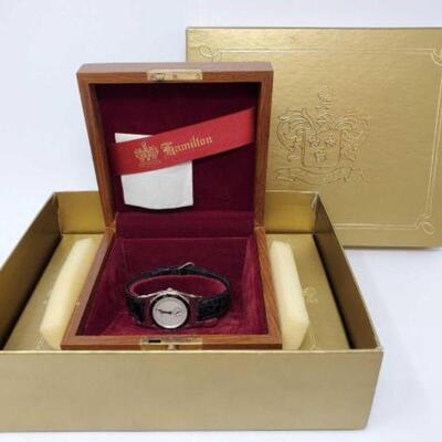 #1400 • 18k GE Hamilton Watch With Original Case And Box