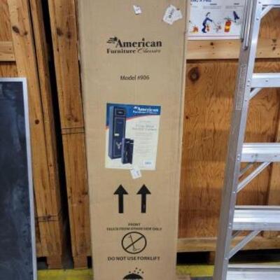 #4560 â€¢ 5 Gun Metal Security Cabinet Measures 14.5"Ã—10.25"Ã—59"