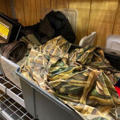 #2216 â€¢ Misc Hunting/Outdoor Bags, Jackets, Boots, and Other Gear