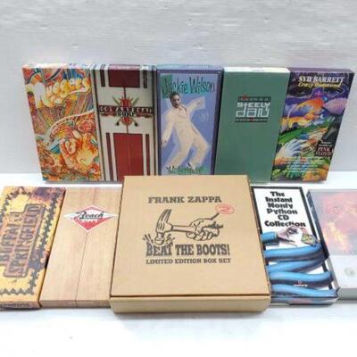 #2612 â€¢ (10) CD Collections Includes Frank Zappa #2 Beat the Boots! Limited Edition Box Set, The Instant Monty Python CD Collection...