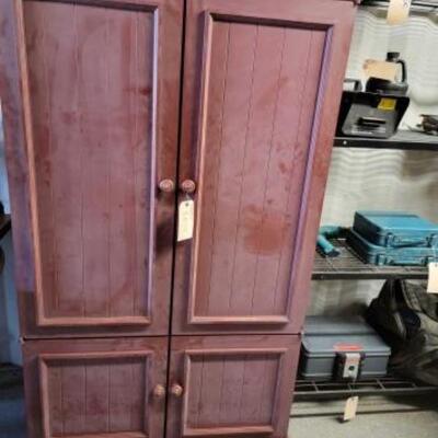 #5014 â€¢ Entertainment Center Cabinet Measures Approx: 65.5"x 38.5"x 24"