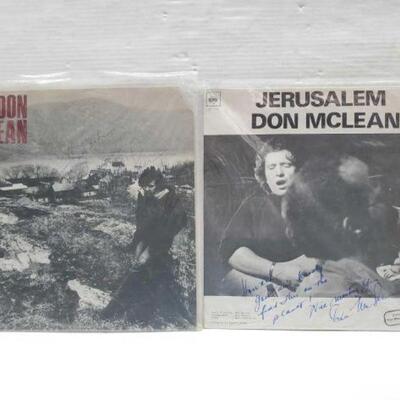 #2624 â€¢ (2) Don McLean Autographed Records
