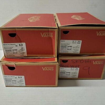 #5200 â€¢ Four Pairs Of New Vans In Box