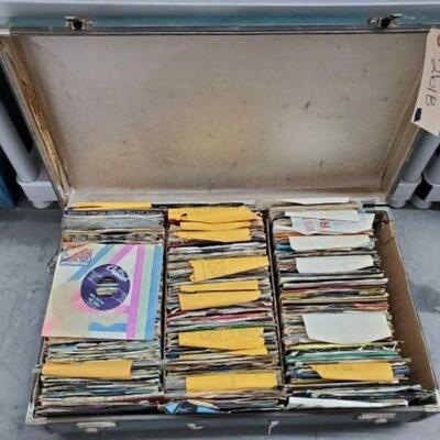 #2618 â€¢ Suitcase Full of Records: Includes Records by Donnie Brooks, The Buffalo Springfield, Stan Freberg, James Brown, Judy Collins,...