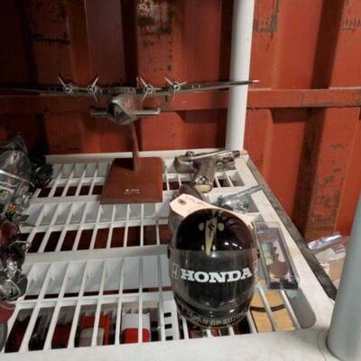 #6524 â€¢ Model Bomber Plane, Pop Guns, Honda Helmet, And More