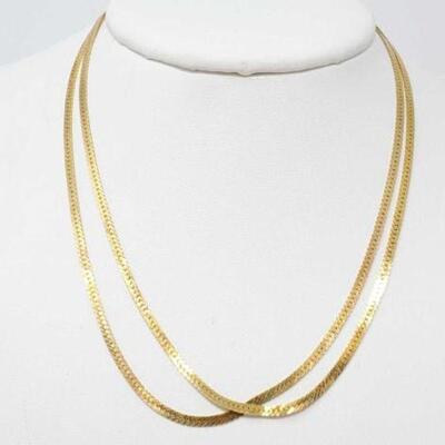 #1250 • 14k Gold Chain Bracelet, 10.5g