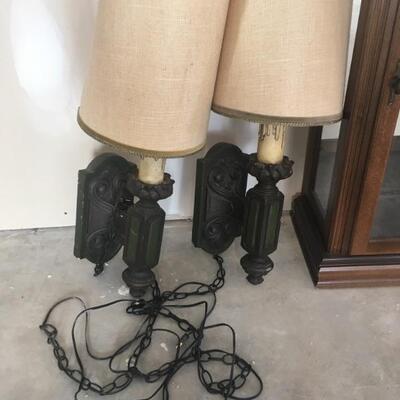 ESTATE-vintage matching wall lamps