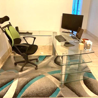 Gorgeous Modern Glass Desk 