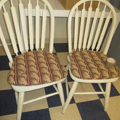 Pair Of White Chairs 