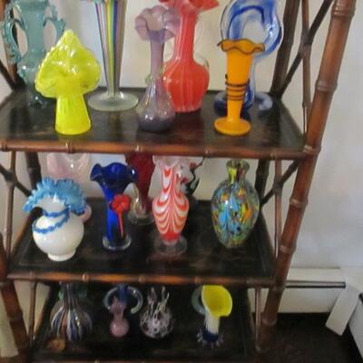Collection Of Murano~Fenton Blown Glass 