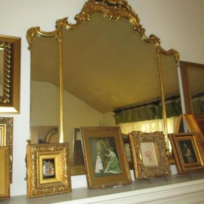 Wonderful French Gold Gilt Elegant Mirror 