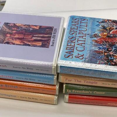 https://www.ebay.com/itm/115135723379	"HS8040 Greathall Productions Audio Books By Jim Weiss and Potter 

Wulf the Saxon Book by G....