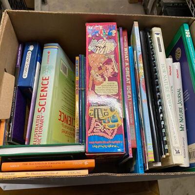 https://www.ebay.com/itm/125062331875	HS7025 Home School Book Box Lot - Local Pickup - Elementary Science Books		Offer	$19.99 
