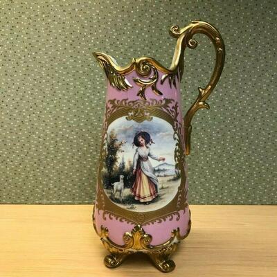 https://www.ebay.com/itm/115181233063	KB0251: 19th Century Intricate Pink & Gold Porcelain Pitcher LOCAL PICKUP		Auction	 Start on...