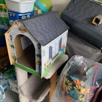 The cat house & small cat stand sold only