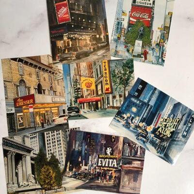 NY postcards