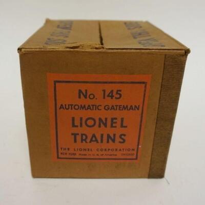 1079	LIONEL TRAIN NO 145 AUTOMATIC GATEMAN IN BOX
