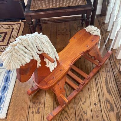 Wooden rocking horse 