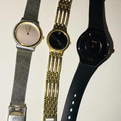 Skagen,  Movado & Rado True Thin Line Swiss Watches ~ S
All New batteries All  work !
