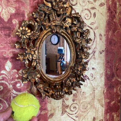 Petit Gilt Wood Victorian Mirror_ 