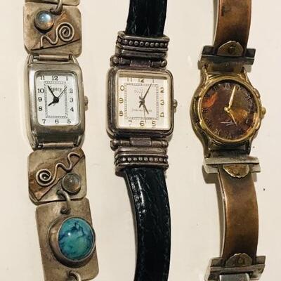 Eduardo Milieris Sterling, Leather & Steampunk Watches 
All New batteries All  work !