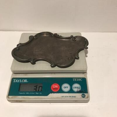 Sterling Calling Card Tray