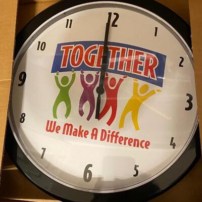 Together we make a difference clock