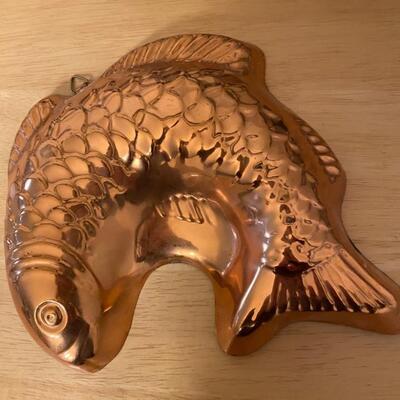 copper decorative fish mold